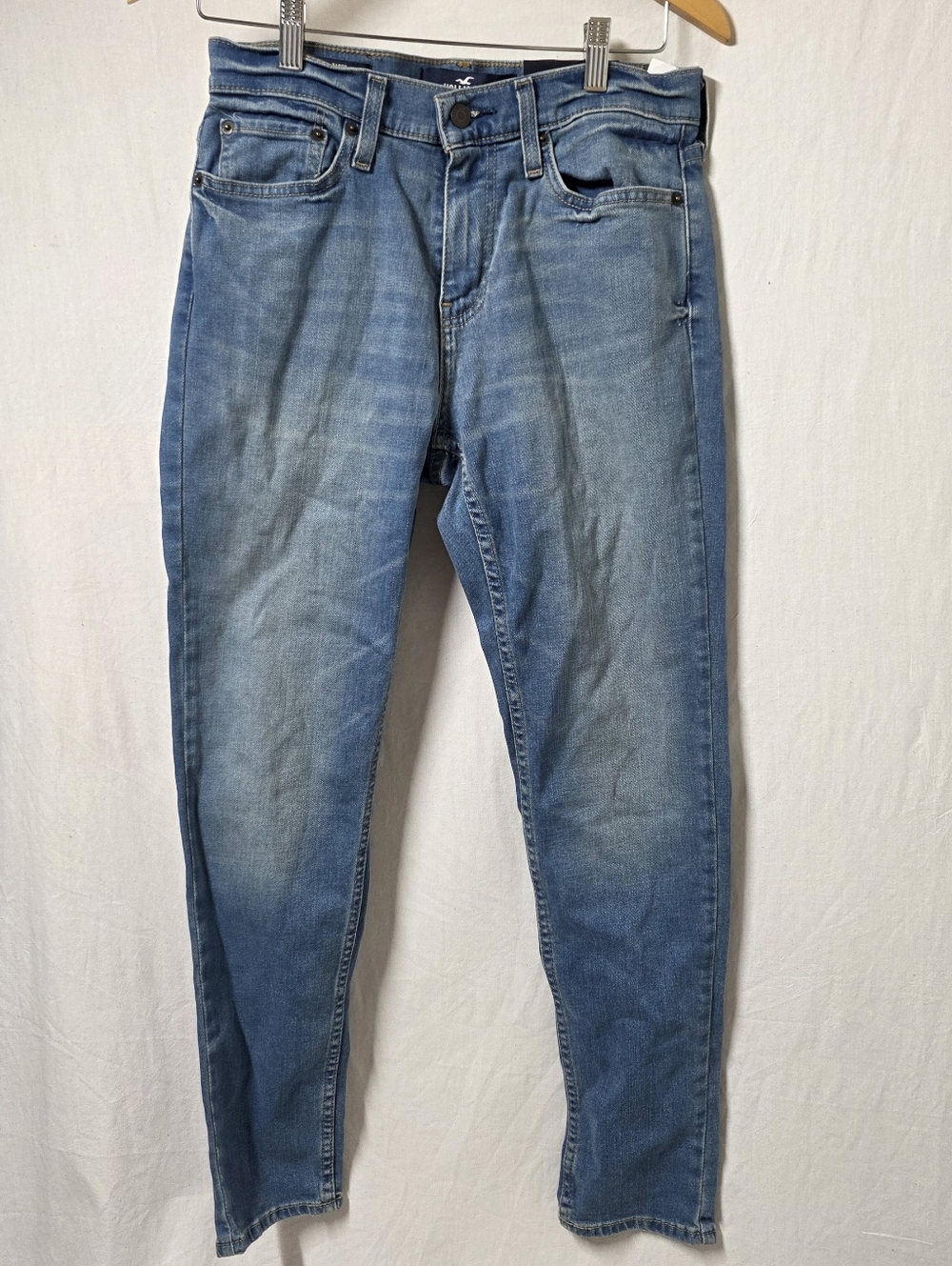 HOLLISTER EPIC FLEX TAPER LIGHT BLUE DENIM JEANS SIZE 28X29 NWT